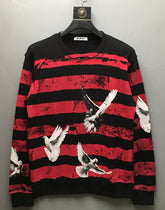 Red And Black Striped Dove Sweatshirt