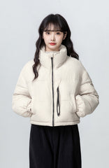 Short Collar Warm Puffer Jacket