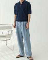 Short Sleeve Loose Polo Shirt