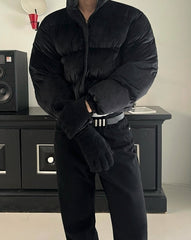 Short Stand Collar Padded Jacket