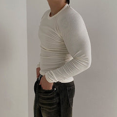 Simple Long Sleeve Crewneck Tee
