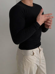 Simple Long Sleeve Crewneck Tee