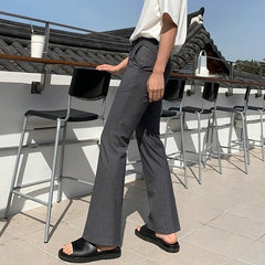 Slim Fit Summer Flare Trousers