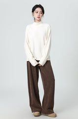 Soft Fleece Turtleneck Long Sleeve Top
