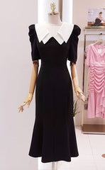 Black Mermaid Tail Dress