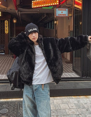 Stand Collar Winter Jacket Warm Loose Fit Commuter Style