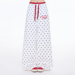 Star Print Wide Leg Pants