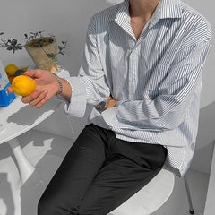 Striped Casual Long Sleeve Shirt