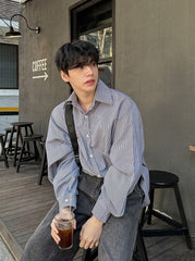 Striped Casual Long Sleeve Shirt