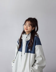 Striped Casual Loose Fit Jacket For Spring And Autumn