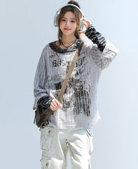 Striped Patchwork Layered Long Sleeve Top