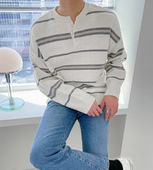 Striped Relaxed Fit Sweater