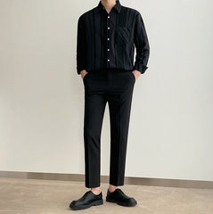 Stylish Black Long Sleeve Shirt