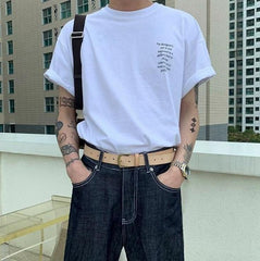 Summer Casual Loose Letter Tee