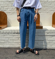 Summer Loose Fit Denim Trousers