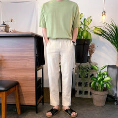 Summer Short Sleeve Knitted T-Shirt
