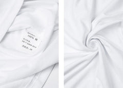 White Aloha Printed T-Shirt