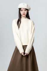 Beige Thick Knit Sweater