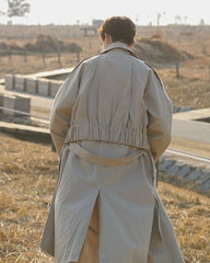 Trendy Casual Long Trench Coat For Everyday Style