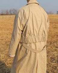 Trendy Casual Long Trench Coat For Everyday Style