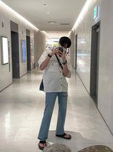 Trendy Casual Short Sleeve Shirt