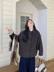 Trendy Cozy Blend Short Coat