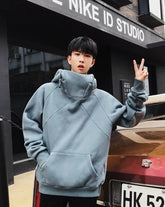 Trendy Fleece Lined Hooded Pullover Sweatshirt