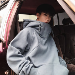 Trendy Fleece Lined Hooded Pullover Sweatshirt