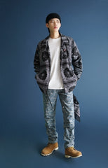 Trendy Japanese Style Casual Printed Jacket