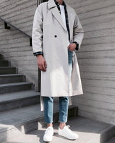Trendy Longline Korean Style Fashion Overcoat