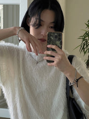 Trendy Loose Fit Casual Round Neck Short Sleeve Top