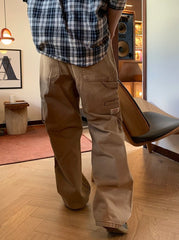 Trendy Loose Fit Denim Cargo Pants
