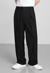 Trendy Relaxed Fit Wide Leg Trousers
