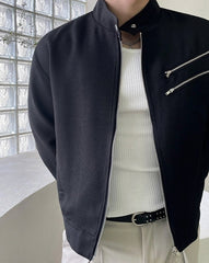 Trendy Short Stand Collar Jacket
