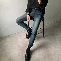 Trendy Slim Denim Pants