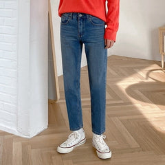 Trendy Slim Fit Cropped Jeans