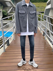 Trendy Tapered Denim Pants With Distressed Design