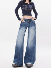 Vintage Blue Low-Waisted Jeans