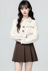Vintage Brushed Long Sleeve Collared Shirt Top
