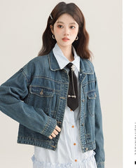 Vintage Denim Jacket Casual Chic Design