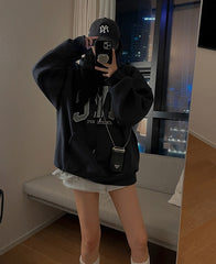 Vintage Embroidered Hoodie Pullover