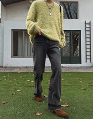 Vintage Flare Denim Trousers
