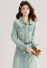 Vintage French Denim Dress