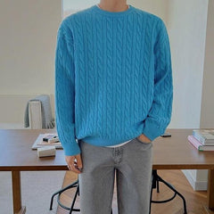 Vintage Knit Sweater Casual Loose Fit
