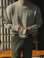 Vintage Korean Style Chunky Turtleneck Sweater