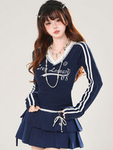 Vintage Lace V Neck Slim Fit Top