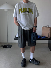 Vintage Letter Print T Shirt