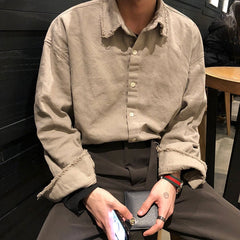 Vintage Long Sleeve Button Up Workwear Shirt