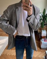 Vintage Plaid Casual Blazer Jacket