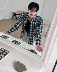 Vintage Plaid Long Sleeve Casual Shirt Jacket